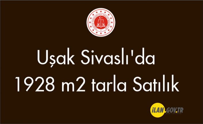 Uşak Sivaslı'da 1928 m2 tarla Satılık