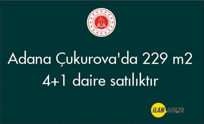 Adana Çukurova'da 229 m² 4+1 daire satılıktır