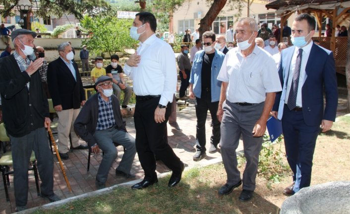 Amasya Valisi Masatlı Taşova ilçesinde incelemelerde bulundu