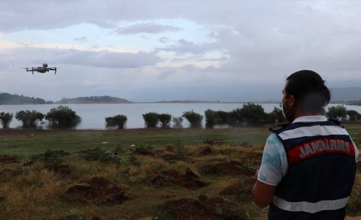 Bolu'da ormanlar jandarma tarafından termal drone ile denetleniyor