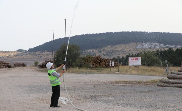 Bolu'da yangın gönüllülerine pratik ve uygulamalı eğitimler verildi