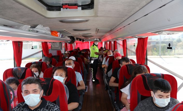 Bolu'da yolcu otobüslerine yönelik denetimler artırıldı