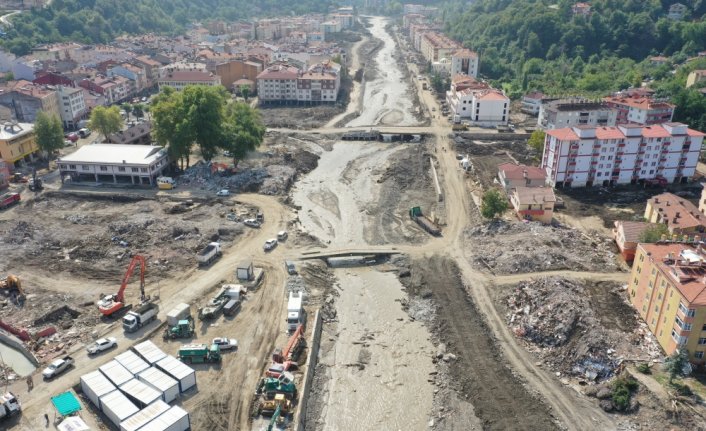 Bozkurt'taki sel felaketinin 15'inci gününde çalışmalar aralıksız sürüyor