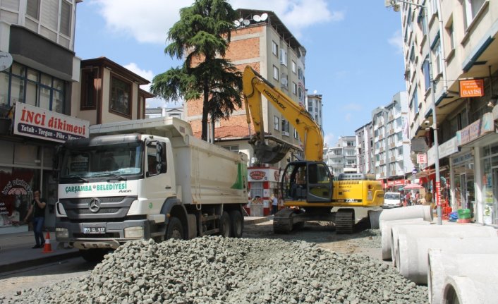 Çarşamba Belediyesi altyapı çalışmalarına devam ediyor