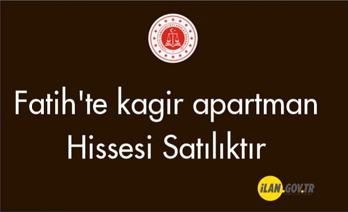 Fatih'te kagir apartman hissesi satılıktır