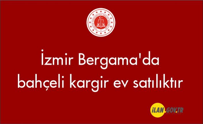 İzmir Bergama'da bahçeli kargir ev satılıktır