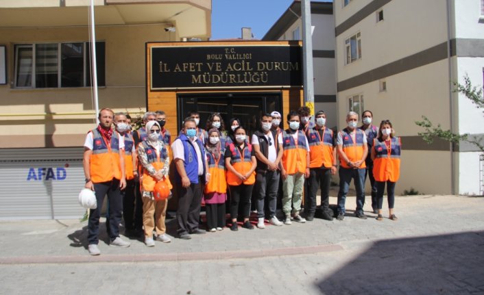 Kastamonu'daki sel felaketinin ardından çalışmalara katılan AFAD gönüllüleri Bolu'ya döndü