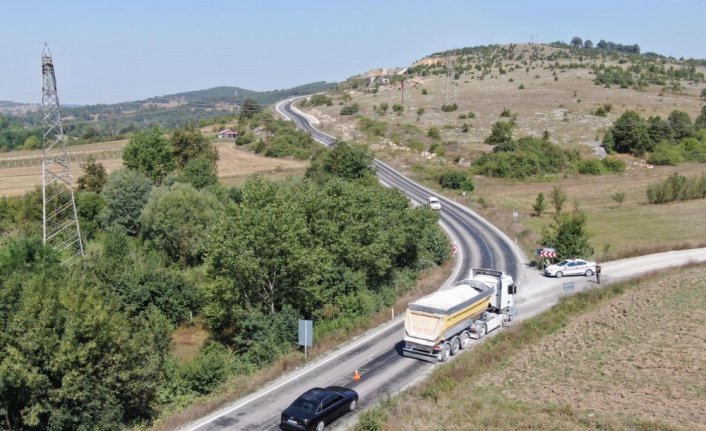 Kavak jandarmadan drone destekli trafik denetimi