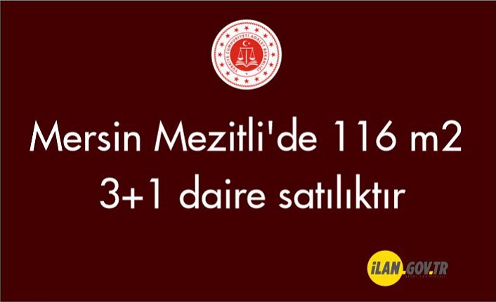 Mersin Mezitli'de 116 m² 3+1 daire icradan satılıktır