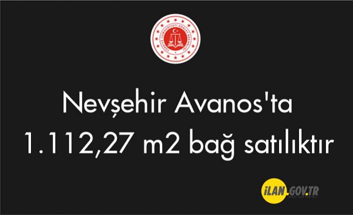 Nevşehir Avanos'ta 1.112,27 m² bağ  satılıktır