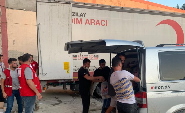 Rize'den sel felaketinin yaşandığı Kastamonu'ya yardım