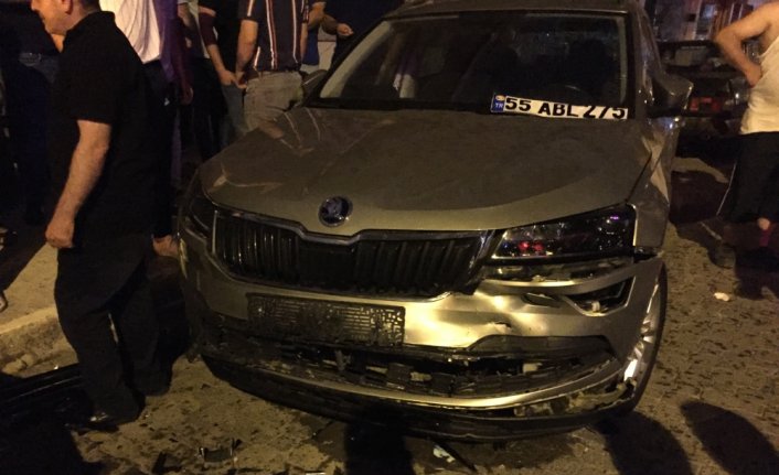 Samsun'da otomobilin çarptığı kişi yaralandı