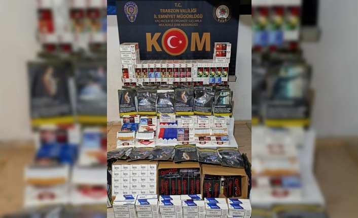 Trabzon'da yasa dışı tütün mamulleri satışı yapan kişi hakkında adli işlem başlatıldı