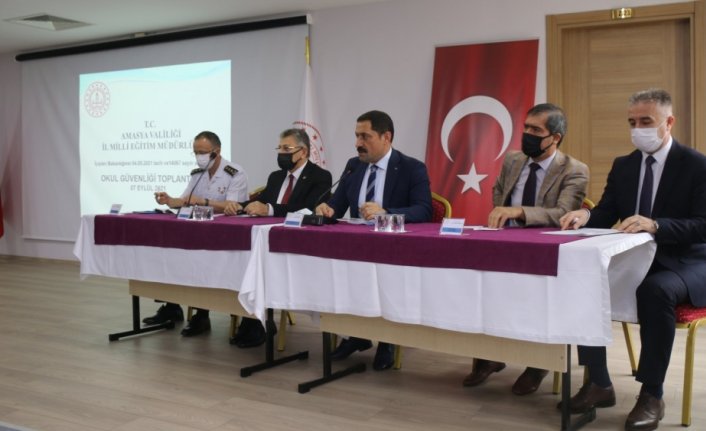 Amasya'da okul güvenliği toplantısı yapıldı