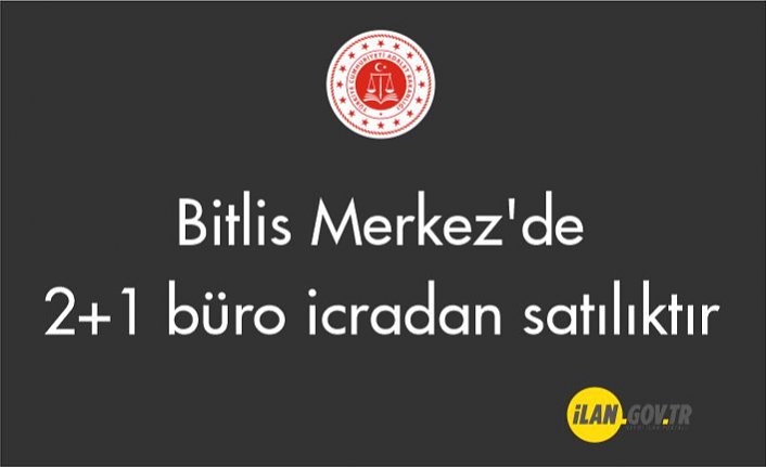 Bitlis Merkez'de 2+1 büro icradan satılıktır