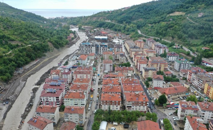 Bozkurt'taki sel felaketinin 23'üncü gününde çalışmalar devam ediyor