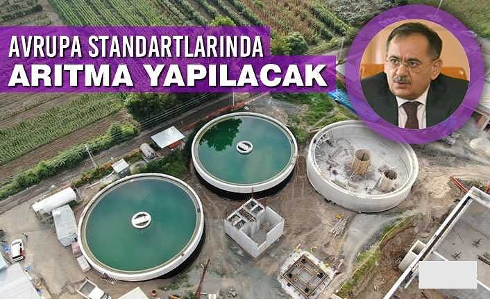 Örnek Olacak Çarşamba İleri Biyolojik Arıtma Tesisinin Yüzde 35'i Bitti