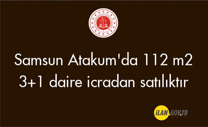 Samsun Atakum'da 112 m² 3+1 daire icradan satılıktır