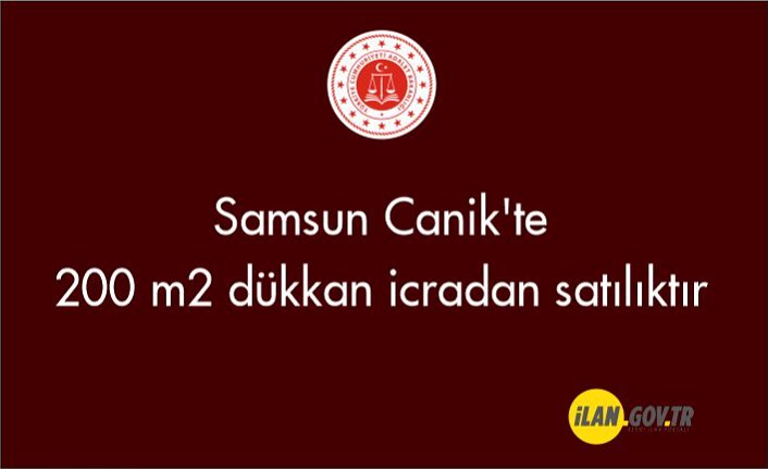Samsun Canik'te 200 m2 dükkan icradan satılıktır