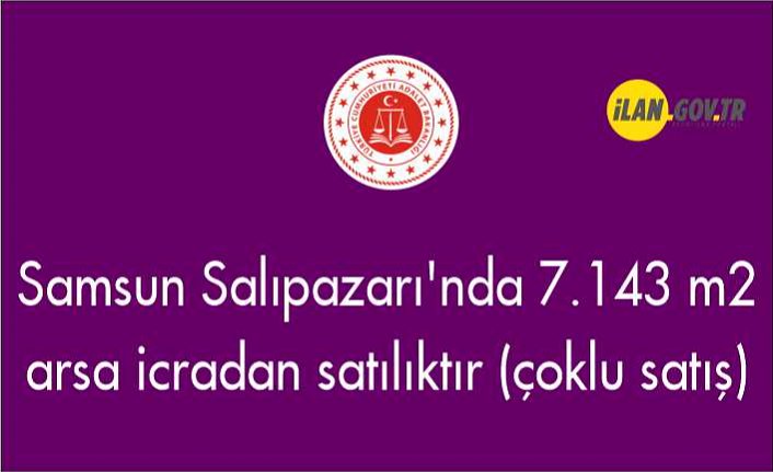 Samsun Salıpazarı'nda 7.143 m² arsa icradan satılıktır (çoklu satış)