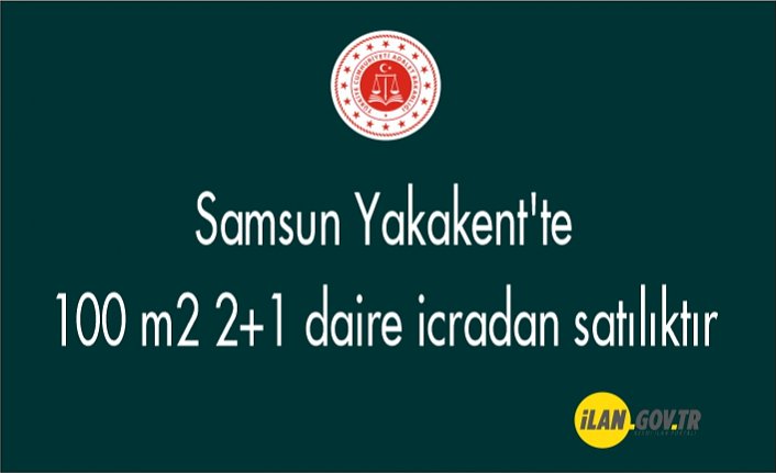 Samsun Yakakent'te 100 m² 2+1 daire icradan satılıktır
