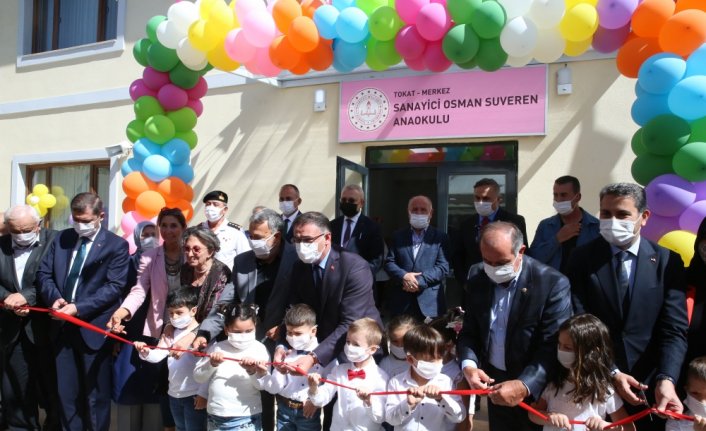 Tokat'ta hayırsever tarafından yaptırılan anaokulu açıldı