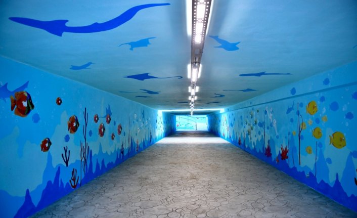 Trabzon'da Beşirli alt geçidinde çalışma yapıldı