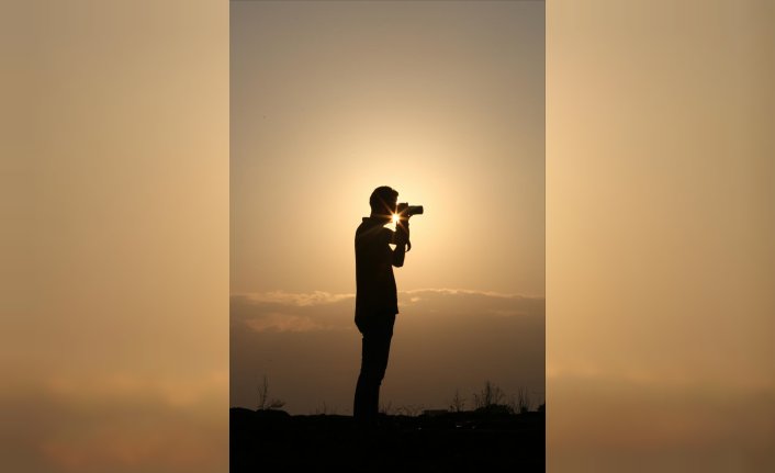 Trabzon'da gün doğumu güzel görüntüler oluşturdu