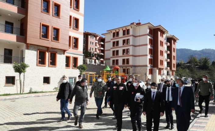 AFAD Başkanı Yunus Sezer, Giresun'da incelemelerde bulundu