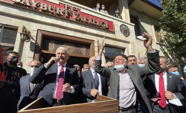 AK Parti Genel Başkanvekili Binali Yıldırım Bayburt'ta vatandaşlara hitap etti: