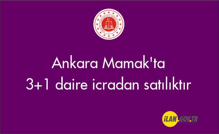 Ankara Mamak'ta 3+1 daire icradan satılıktır