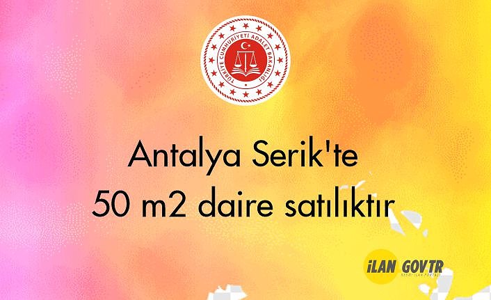 Antalya Serik'te 50 m2 daire icradan satılıktır
