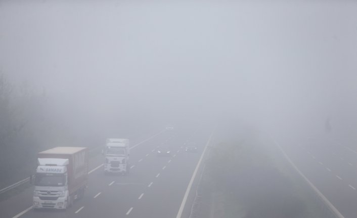 Düzce ve Bolu'da sis etkili oluyor