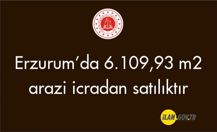Erzurum İspir'de 6.109,93 m² arazi icradan satılıktır