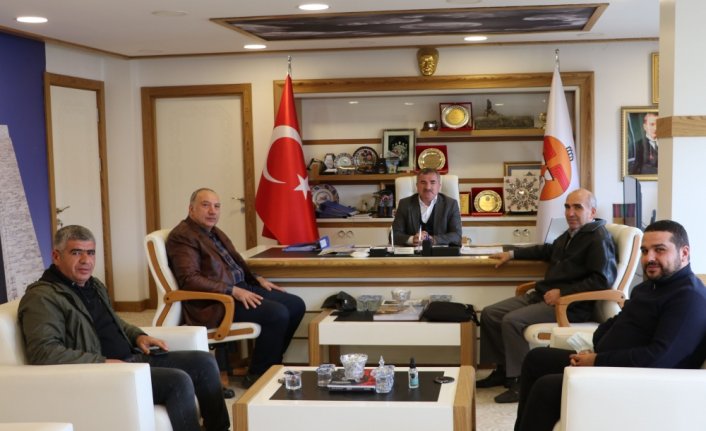 Havza OSB'de yatırım yapacak iş insanlarından TSO ve Belediyeye ziyaret