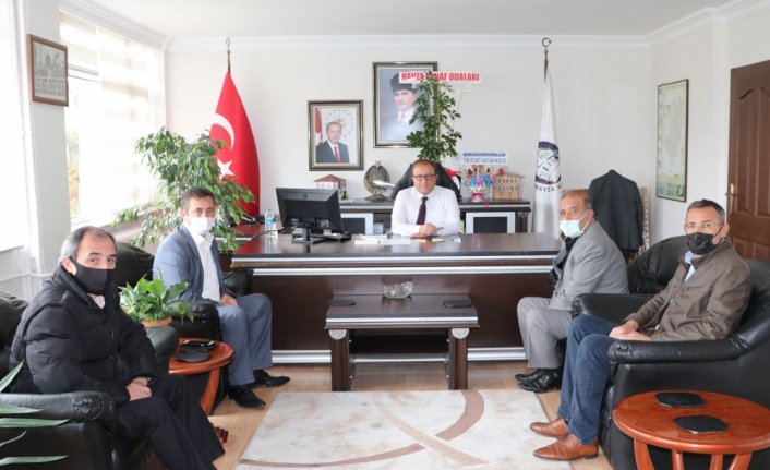 Havza'da oda başkanlarından Kaymakam Nayman'a ziyaret