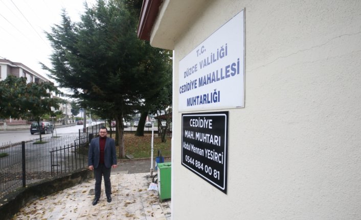 Hayatını kaybeden babasının projelerini tamamlamak için muhtar oldu