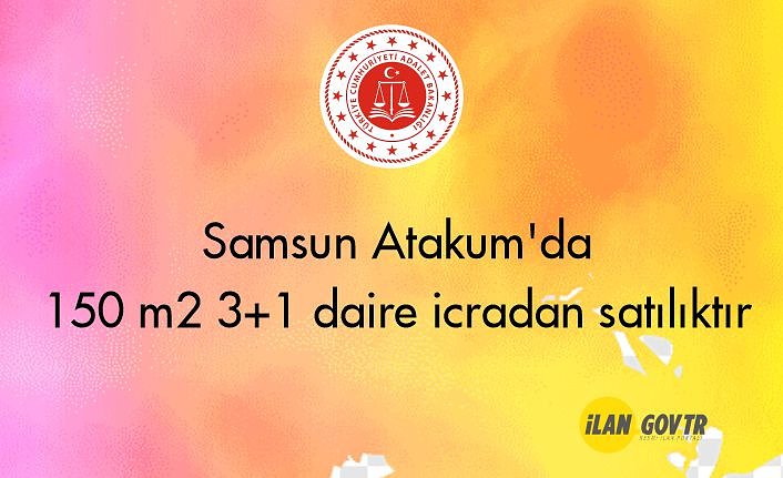 Samsun Atakum'da 150 m² 3+1 daire icradan satılıktır