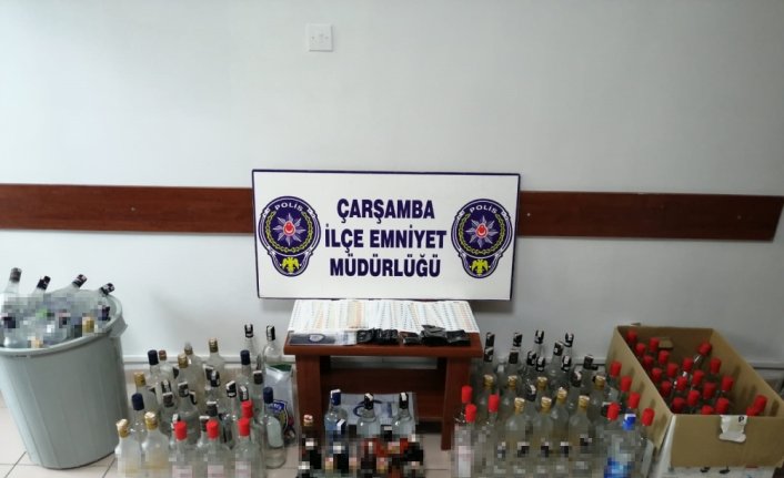 Samsun'da sahte içki operasyonunda bir kişi tutuklandı