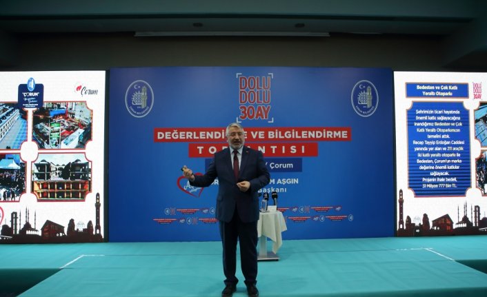 Çorum Belediye Başkanı Aşgın, görevdeki 30 ayda yaptığı çalışmaları değerlendirdi