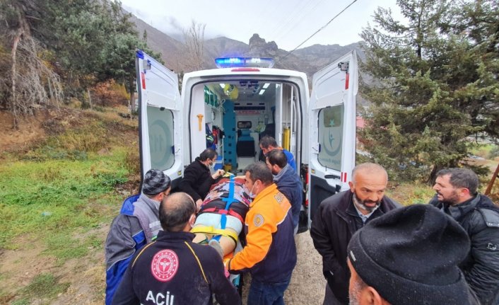 Gümüşhane'de otomobilin uçuruma yuvarlandığı kazada 4 kişi yaralandı