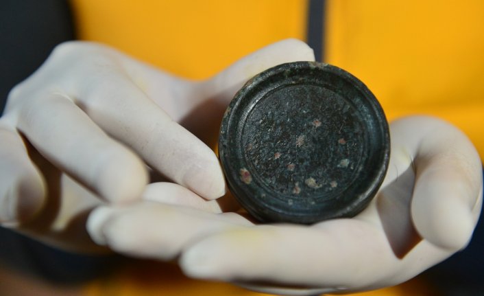 Karabük'te 1600 yıllık kantar ağırlığı bulundu