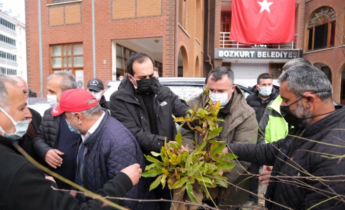 Kastamonu'da fidanlar toprakla buluştu