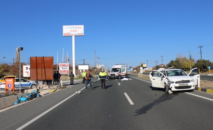 Kastamonu'da otomobille çarpışan motosikletin sürücüsü öldü