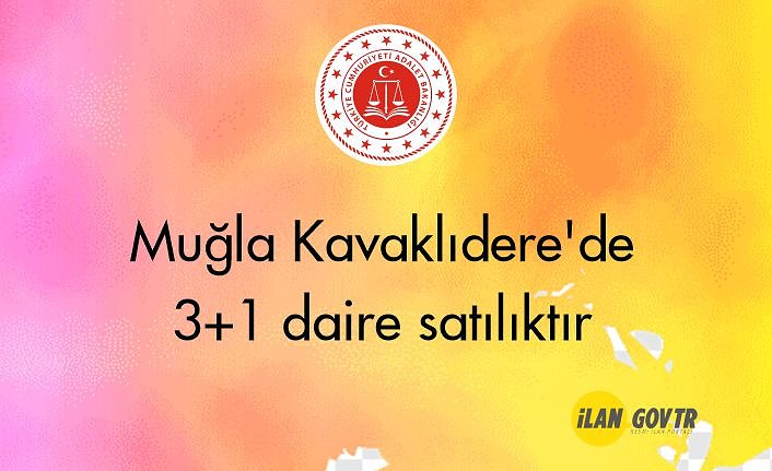 Muğla Kavaklıdere'de 3+1 daire (93 m²) icradan satılıktır