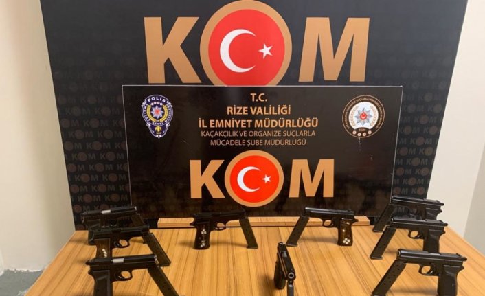 Rize'de ruhsatsız silah operasyonunda bir kişi tutuklandı