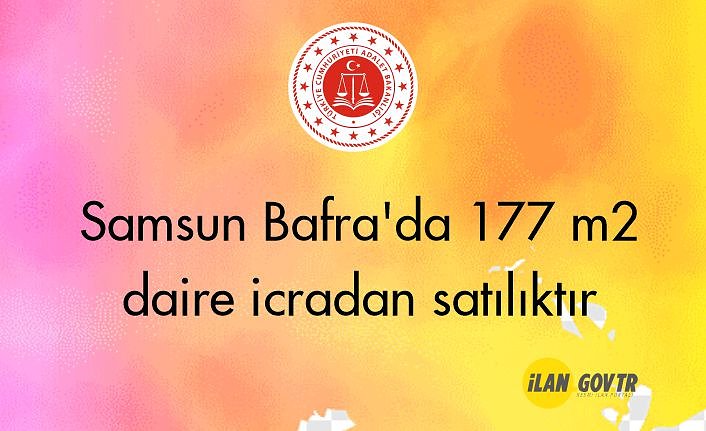 Samsun Bafra'da 177 m2 daire icradan satılıktır