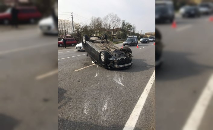Samsun'da  iki otomobilin çarpıştığı kazada 1 kişi öldü, 1 kişi yaralandı
