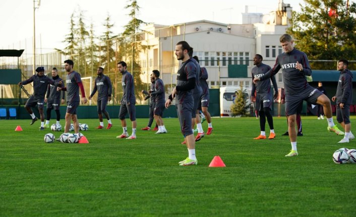 Trabzonspor, Fatih Karagümrük maçı hazırlıklarını sürdürdü