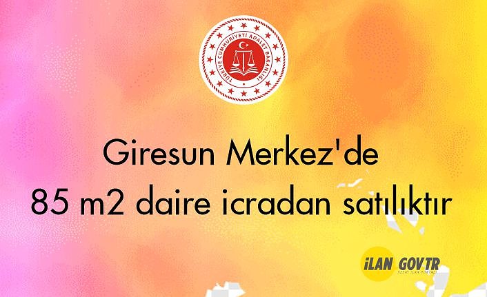 Giresun Merkez'de 85 m² daire icradan satılıktır